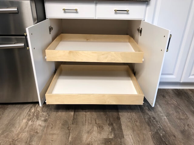 Kitchen Pull Out Shelves - Made to fit sliding kitchen shelves